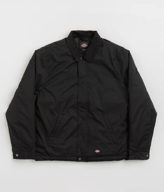 Dickies Plains Jacket - Black Knit Jacket Woven Jacket Fleece Jacket