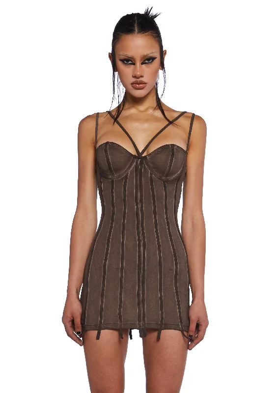 Downbeat Jersey Mini Dress Fashionable Mini Dress with Pockets