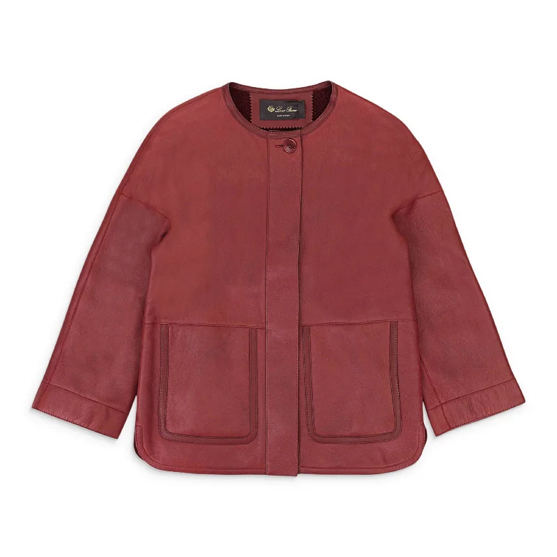 EVENING MAROON JACKET One-Shoulder Jacket Off-the-Shoulder Jacket Asymmetrical Jacket
