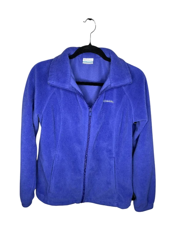 Jacket Fleece By Columbia In Blue, Size: L Bomber Jacket Anorak Windbreaker