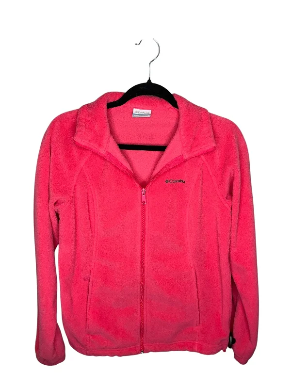 Jacket Fleece By Columbia In Coral, Size: M Satin Jacket Silk Jacket Chiffon Jacket