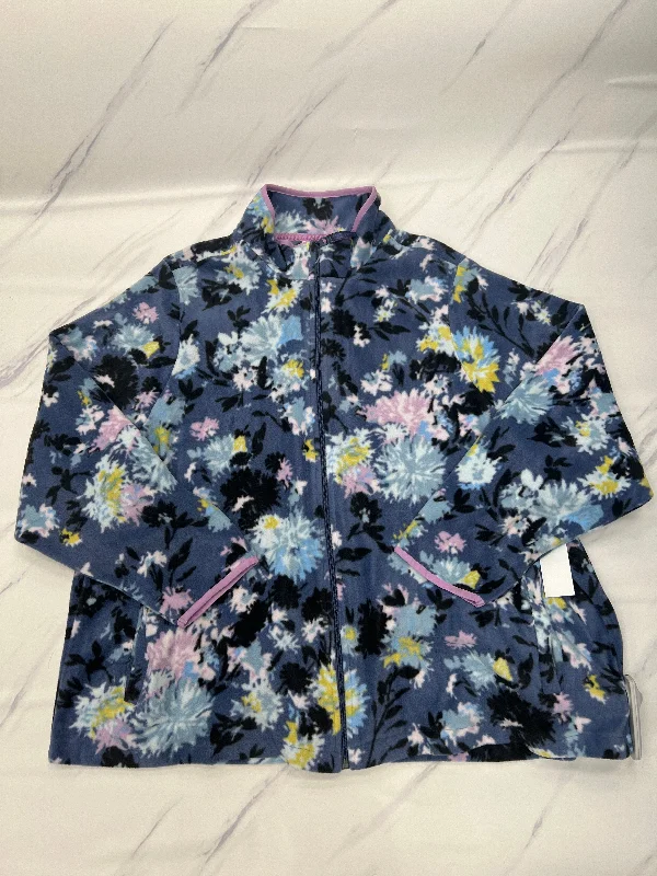 Jacket Fleece By Vera Bradley In Blue, Size:3X V-Neck Jacket Boat Neck Jacket Square Neck Jacket Jacket Fleece By Vera Bradley In Blue, Size:3X V-Neck Jacket Boat Neck Jacket Square Neck Jacket