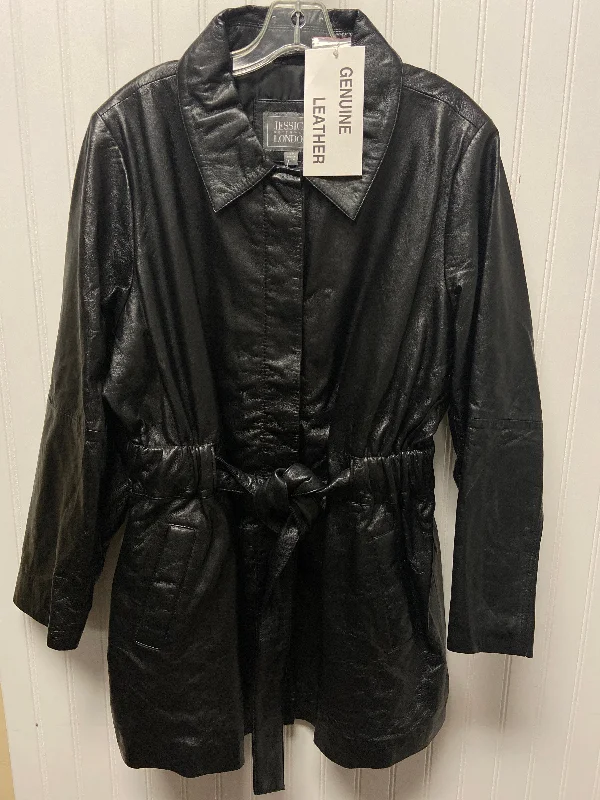 Jacket Leather By Jessica London In Black, Size: 2x Mesh Jacket Canvas Jacket Denim Jacket Jacket Leather By Jessica London In Black, Size: 2x Mesh Jacket Canvas Jacket Denim Jacket