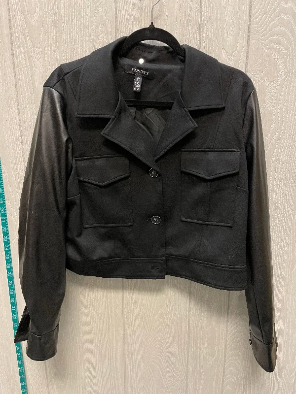 Jacket Other By Ellen Tracy In Black, Size: L Satin Jacket Silk Jacket Chiffon Jacket