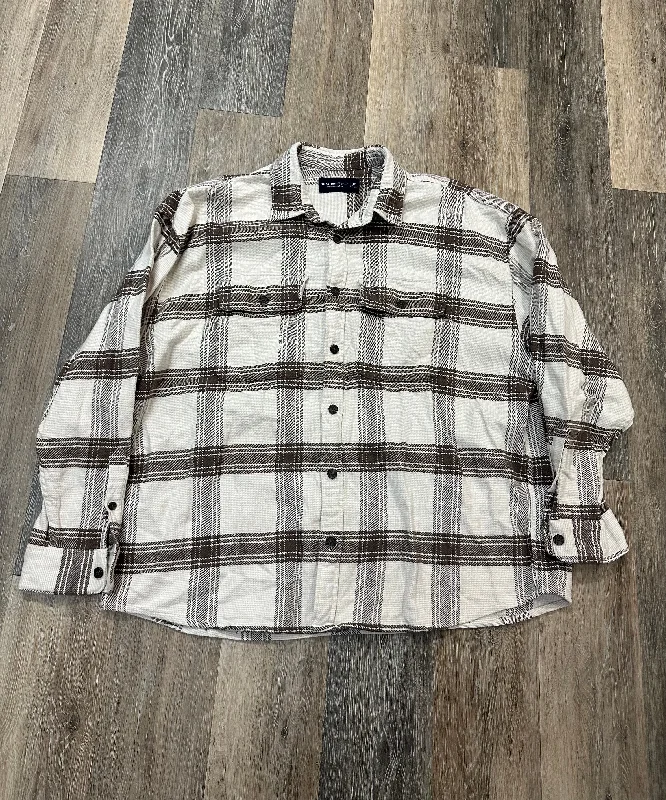Jacket Shirt By Abercrombie And Fitch In Plaid Pattern, Size: Xxl Fleece Jacket Down Jacket Feather Jacket Jacket Shirt By Abercrombie And Fitch In Plaid Pattern, Size: Xxl Fleece Jacket Down Jacket Feather Jacket