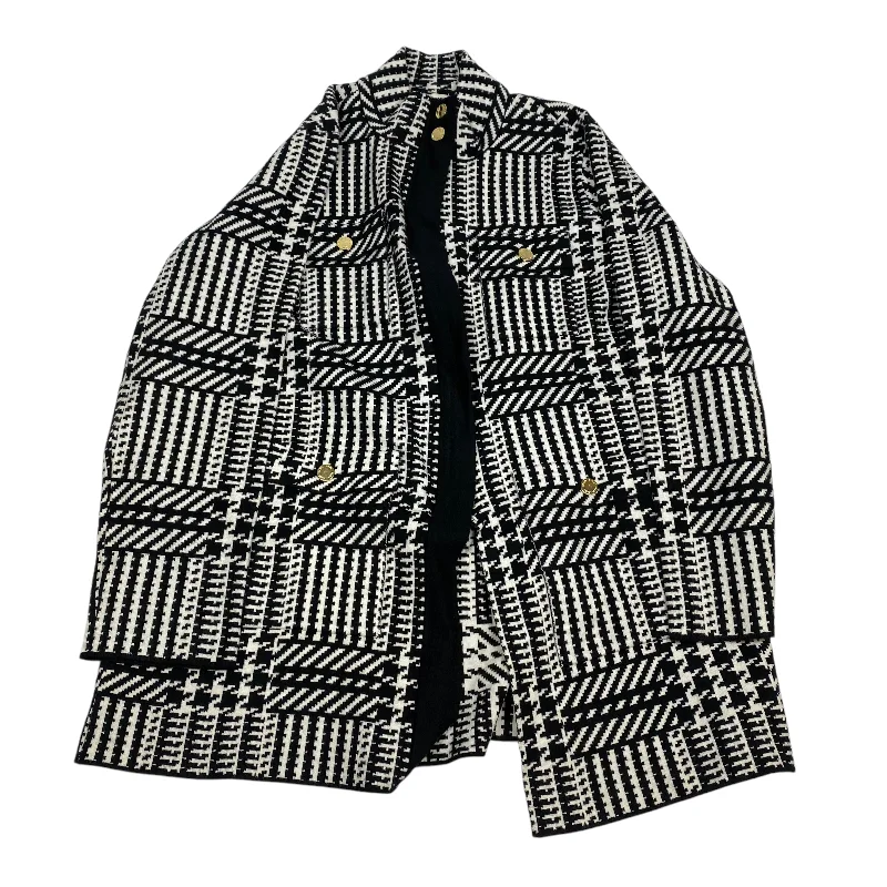 Jacket Shirt By Anne Klein In Black & White, Size: Xl Herringbone Jacket Houndstooth Jacket Plaid Jacket Jacket Shirt By Anne Klein In Black & White, Size: Xl Herringbone Jacket Houndstooth Jacket Plaid Jacket