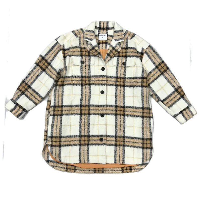 Jacket Shirt By Old Navy In Plaid Pattern, Size: Xl Collared Jacket Crew Neck Jacket Turtle Neck Jacket Jacket Shirt By Old Navy In Plaid Pattern, Size: Xl Collared Jacket Crew Neck Jacket Turtle Neck Jacket