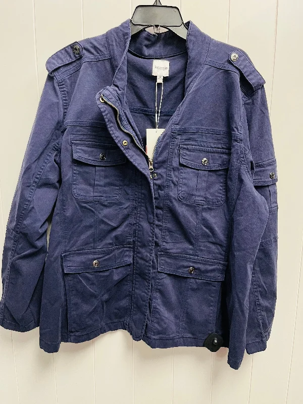 Jacket Utility By Kensie In Navy, Size: 3x Mesh Jacket Canvas Jacket Denim Jacket