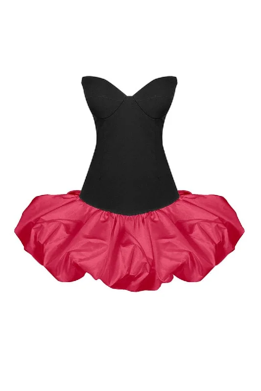 LA BOHEME MINI DRESS Comfortable Zip-Up Mini Dress
