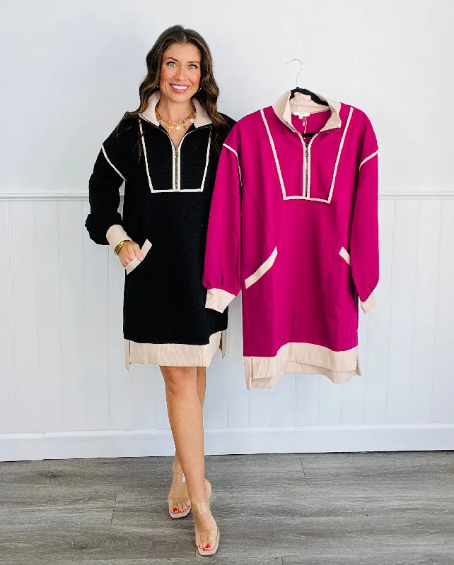 Classy Lady Mini Dress (Reg. & Plus)- 2 Colors Comfortable Casual Mini Dress