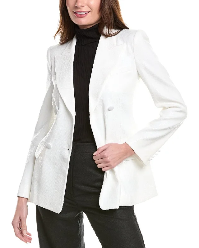 Michael Kors Collection Sequin Jacket Satin Fabric Silk Fabric Chiffon Fabric