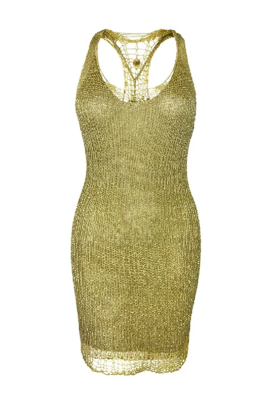 MIDAS RACERBACK MINI DRESS WITH SLIP Classic White Mini Dress