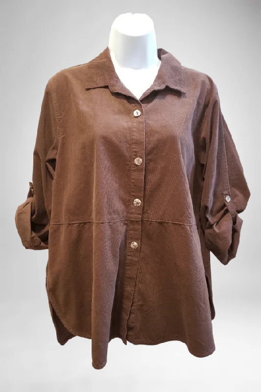 Mini-Corduroy Shirt Jacket Wool Fabric Cashmere Fabric Tweed Fabric
