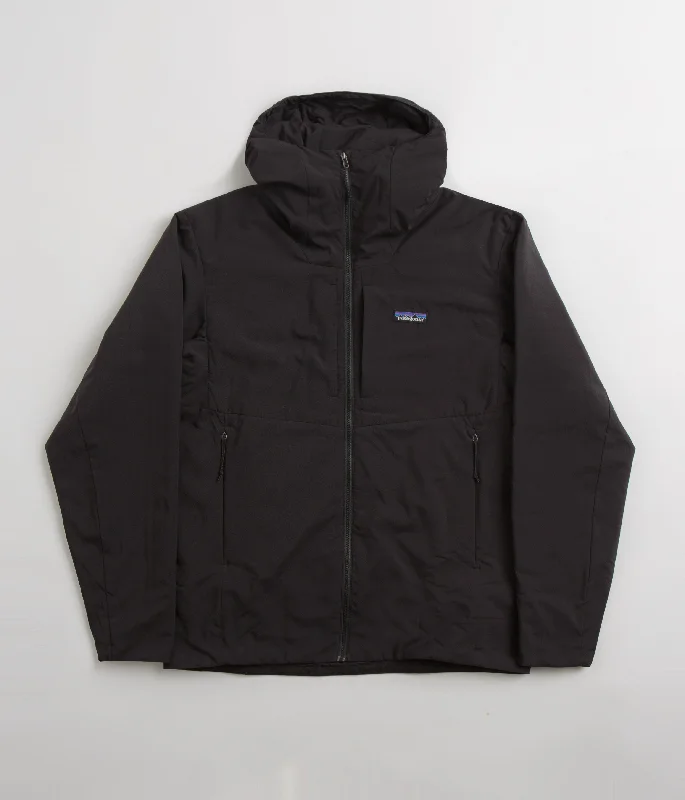 Patagonia Nano-Air Hooded Jacket - Black / Black Hooded Jacket Caped Jacket Shawl Collar Jacket
