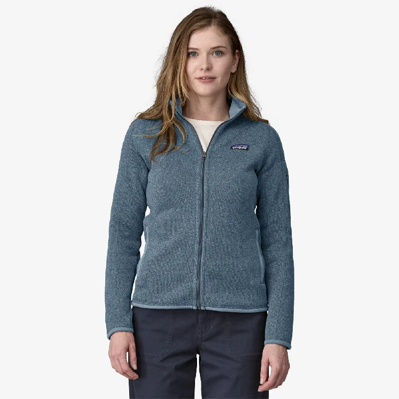 Women's Better Sweater Fleece Jacket - Utility Blue Quilted Jacket Puffer Jacket Insulated Jacket