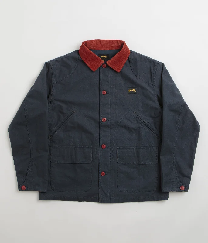 Stan Ray Hunters Jacket - Navy Half Panama Satin Fabric Silk Fabric Chiffon Fabric