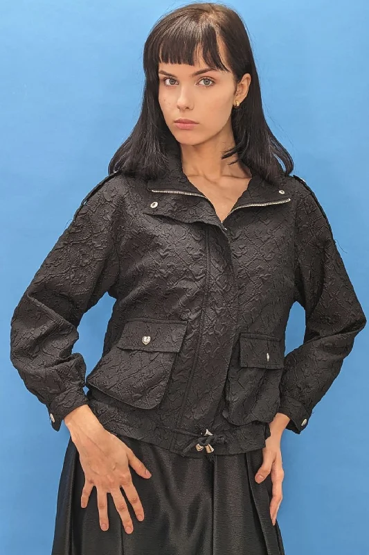 T1821A JACKET Chenille Fabric Brocade Fabric Lace Fabric