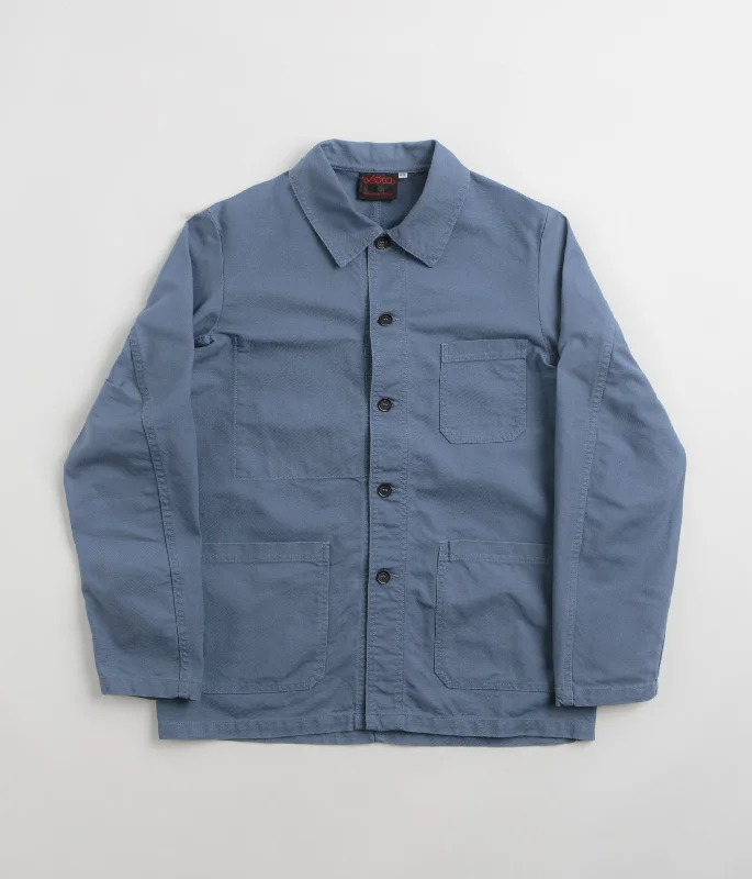 Vetra No.4 Organic Workwear Jacket - Postman Print Jacket Jacquard Jacket Embroidered Jacket