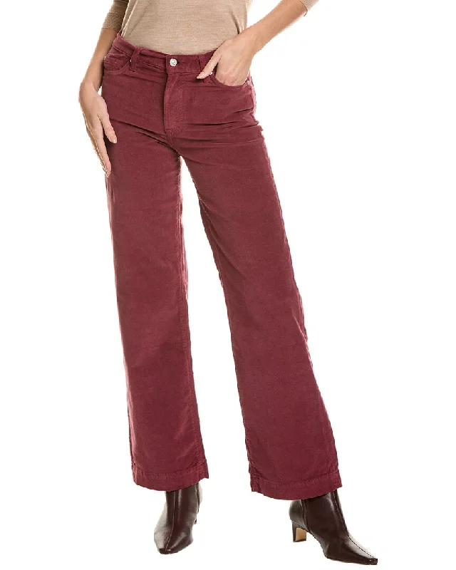 7 For All Mankind Alexa Oxblood Red Trouser Jean Fashionable Slouchy Fit Jeans