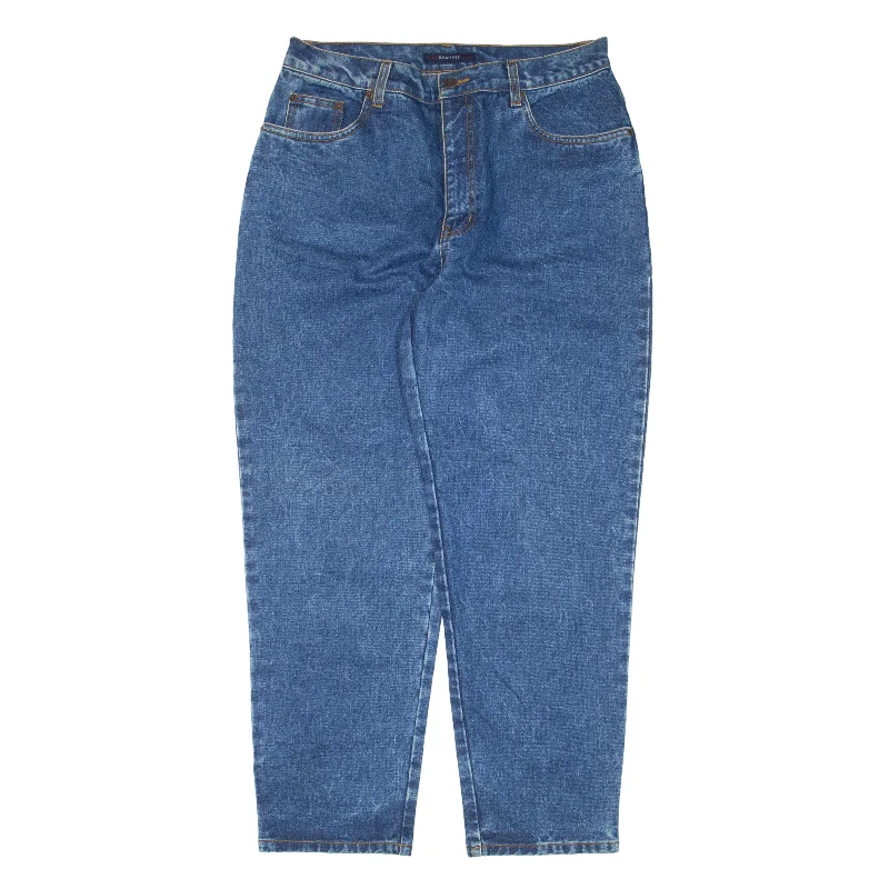 BILL BLASS Jeans Blue 90s Denim Regular Mom Womens W31 L28 Casual High-Waisted Bootcut Jeans