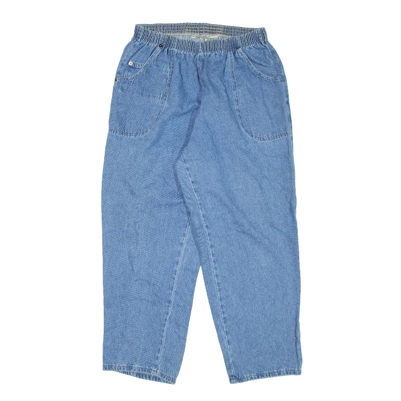 CABIN CREEK Jeans Blue 90s Denim Regular Mom Womens W26 L26 Trendy Wide-Leg High-Waist Denim