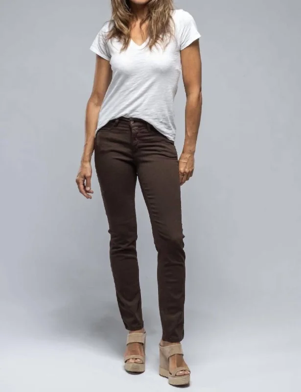 Dark Brown Dream Jeans Chic Rolled Cuff Denim Jeans