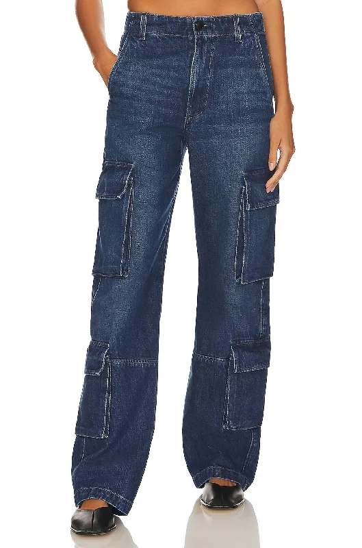 Delena Denim Cargo Jean In Alma Trendy Vintage Denim Jeans