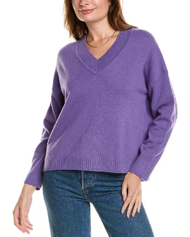Design History V-Neck Cashmere Sweater Long Sweater Short Sweater Cropped Sweater