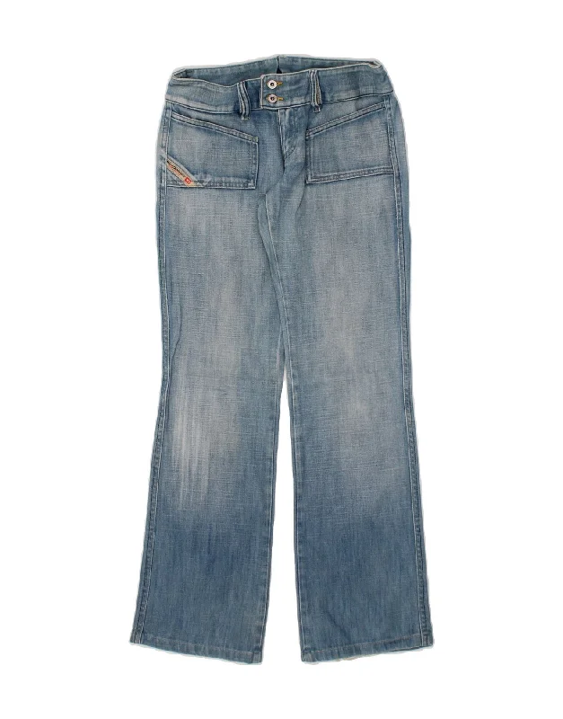 DIESEL Womens Bootcut Jeans W28 L30 Blue Comfortable Full-Length Denim Jeans