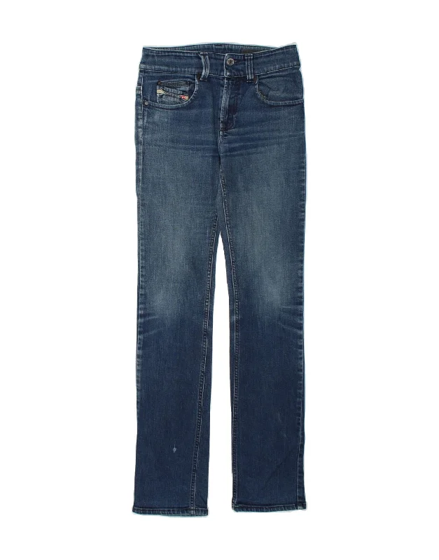 DIESEL Womens Slim Jeans W27 L33  Blue Cotton Fashionable Cropped Denim Jeans