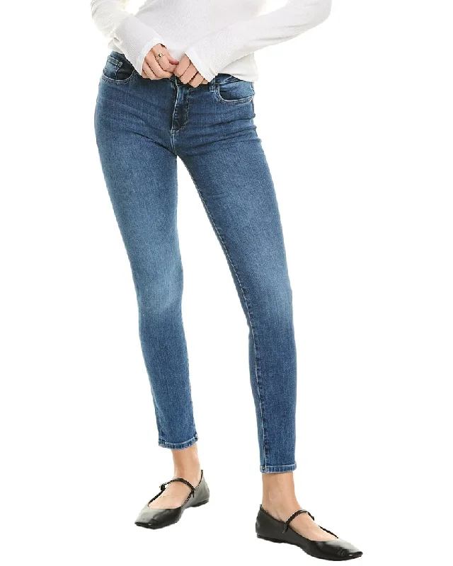 DL1961 Florence Dalton Skinny Jean Stylish Shredded Denim Jeans