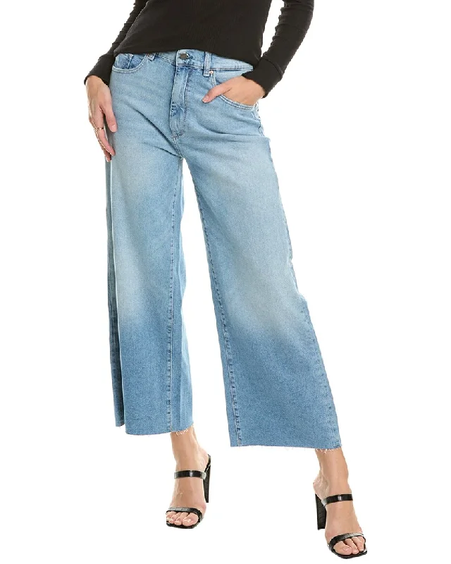 DL1961 Hepburn Lt Island Park Wide Leg Jean Stylish Cargo Style Jeans