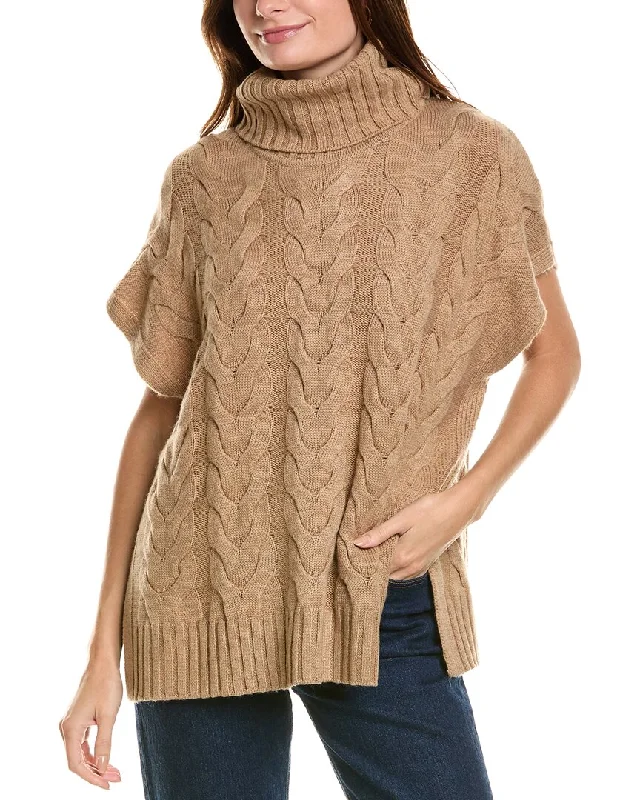 Forte Cashmere Luxe Cable Cowl Wool & Cashmere-Blend Popover Sweater Velvet Chenille Corduroy