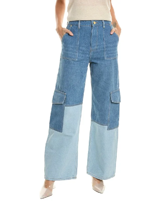 GANNI Angi Wide Leg Jean Trendy Wide-Legged High-Waist Jeans