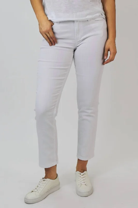 High Rise Gisele Skinny Jeans In Optic White Casual Distressed Skinny Jeans