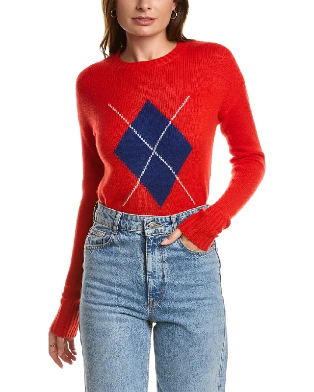 Kier + J Argyle Cashmere Sweater Terry Blend Velvet Blend Canvas Blend