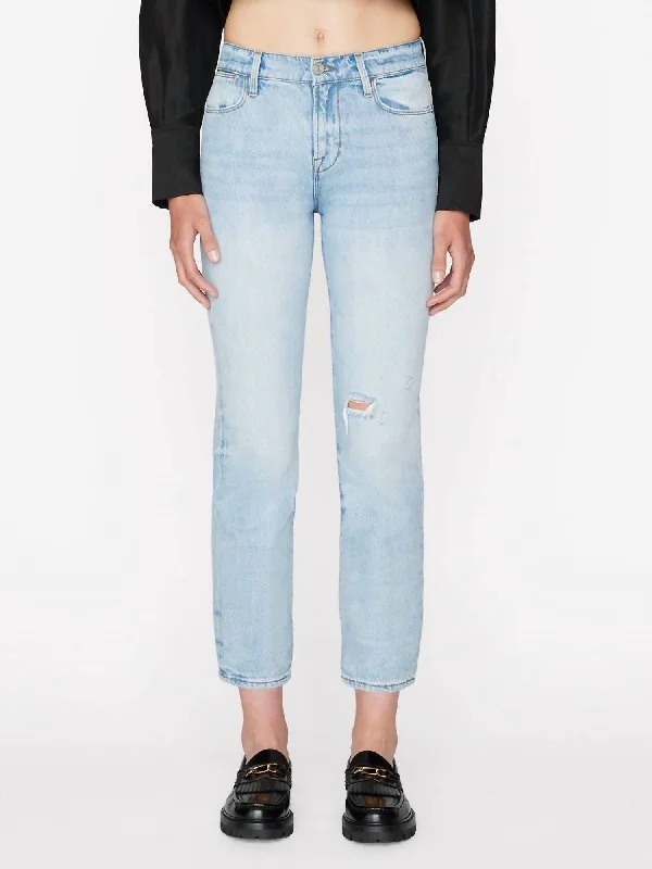 Le High Rise Straight Jeans In Winslow Comfortable Stretch Fit Jeans