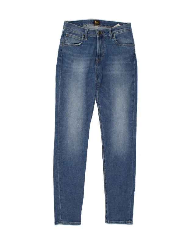 LEE Womens Arvin Skinny Jeans W29 L34 Blue Cotton Classic Blue Denim Jeans
