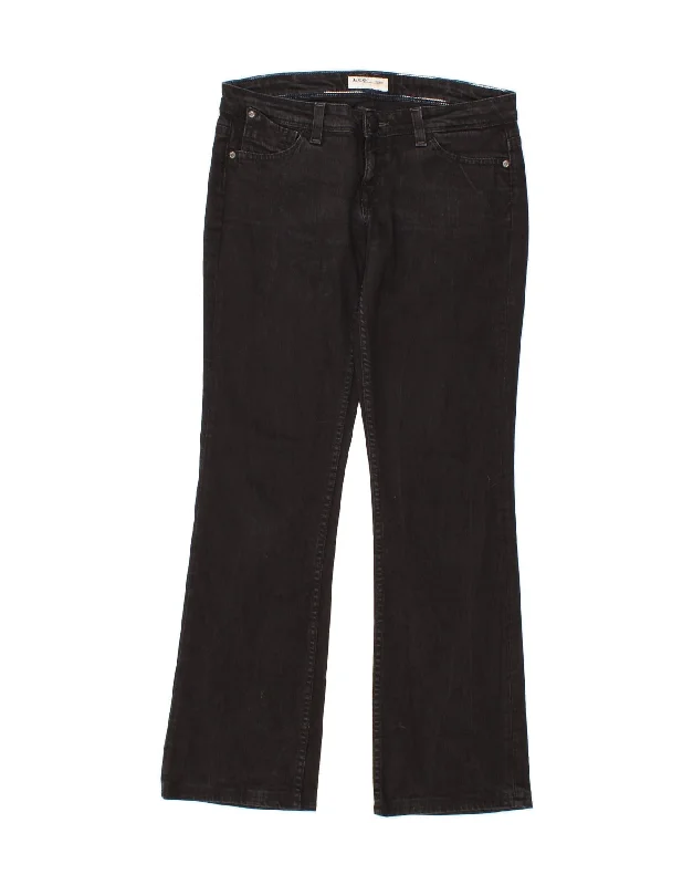 LEE Womens Bliss Bootcut Jeans W30 L31 Black Cotton Trendy Vintage Denim Jeans