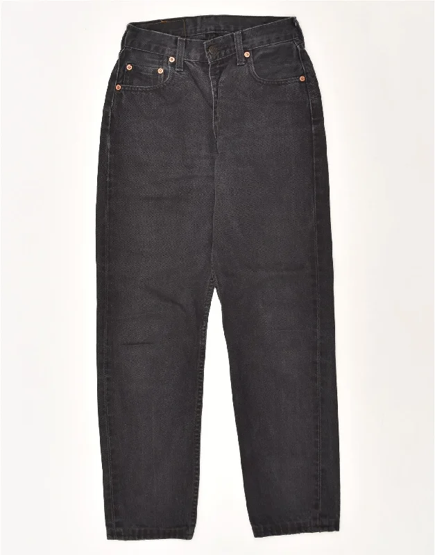 LEVI STRAUSS & CO Womens 534 Straight Jeans W28 L28 Black Cotton Stylish Cargo Style Jeans LEVI STRAUSS & CO Womens 534 Straight Jeans W28 L28 Black Cotton Stylish Cargo Style Jeans