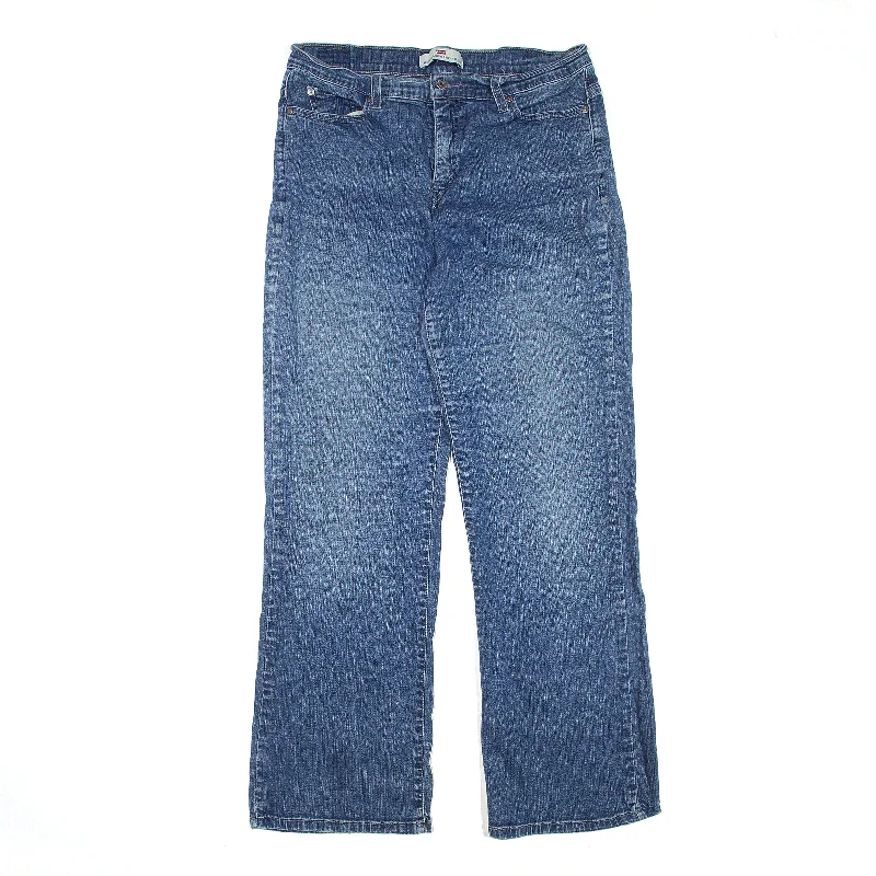 LEVI'S 512 Jeans Blue Denim Regular Bootcut Womens W30 L30 Stylish High-Rise Mom Jeans