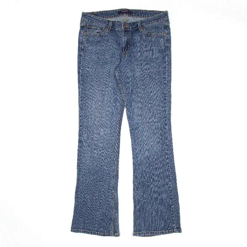 LEVI'S 518 Superlow Jeans Blue Denim Slim Bootcut Womens W32 L32 Fashionable Bootcut Jeans
