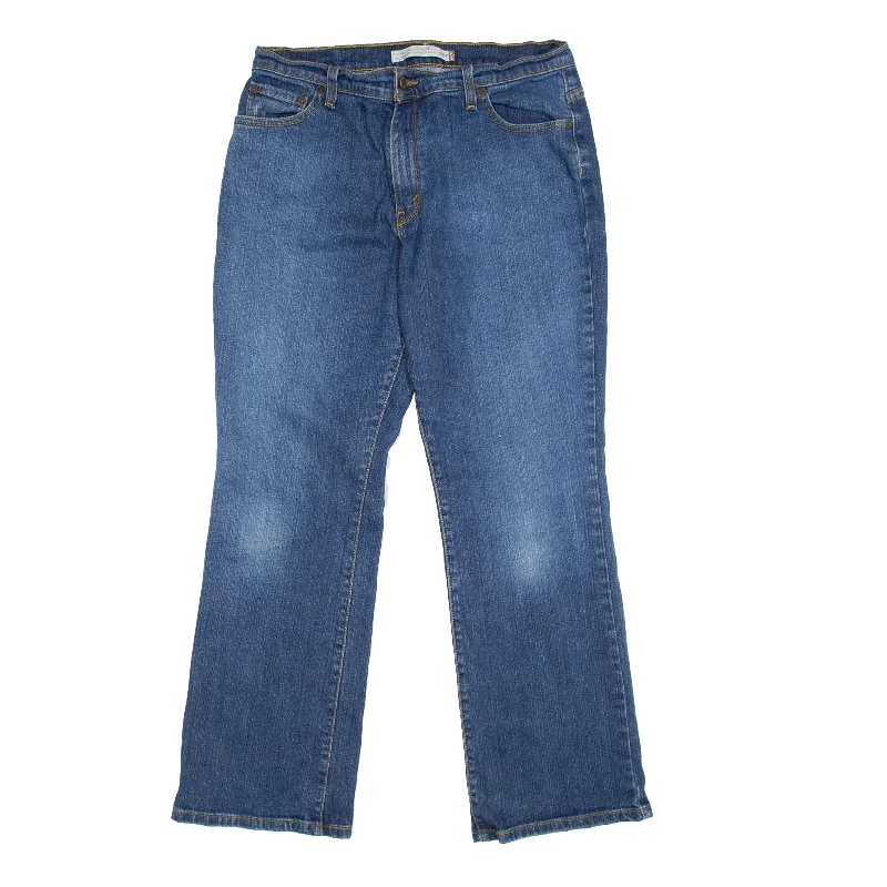 LEVI'S 550 Jeans Blue Denim Relaxed Bootcut Stone Wash Womens W30 L30 Casual Bootcut Ripped Jeans