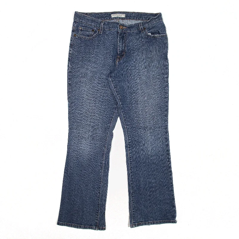 LEVI'S 550 Jeans Blue Denim Relaxed Bootcut Womens W26 L29 Fashionable Raw Hem Bootcut Jeans