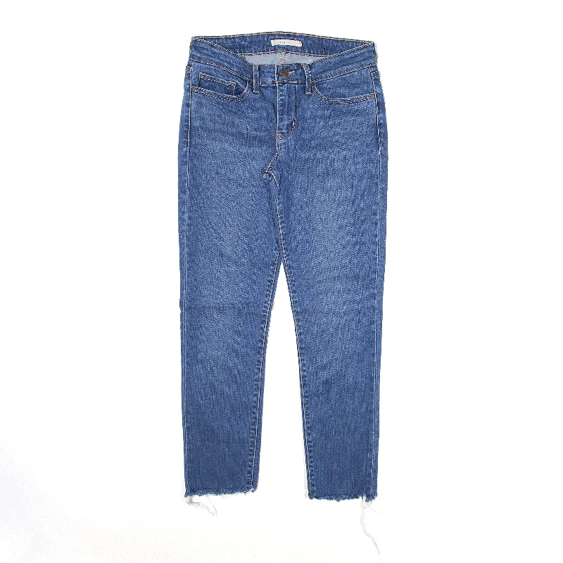 LEVI'S 711 Jeans Blue Denim Slim Skinny Womens W27 L25 Casual Distressed Denim Jeans LEVI'S 711 Jeans Blue Denim Slim Skinny Womens W27 L25 Casual Distressed Denim Jeans
