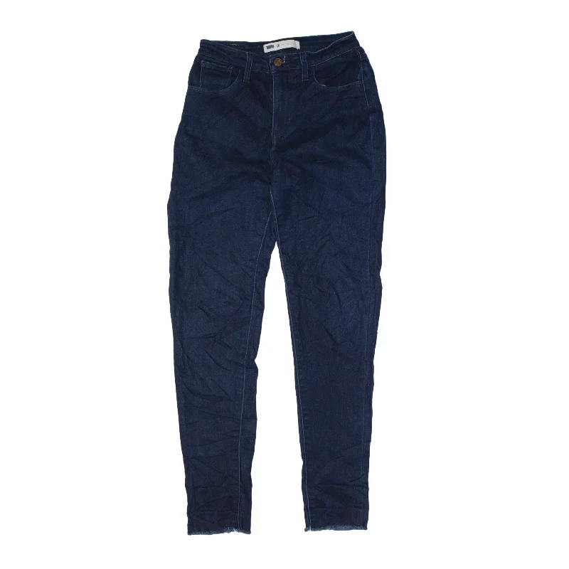LEVI'S Jeans Blue Denim Slim Skinny Womens W26 L32 Chic Dark-Wash Skinny Jeans
