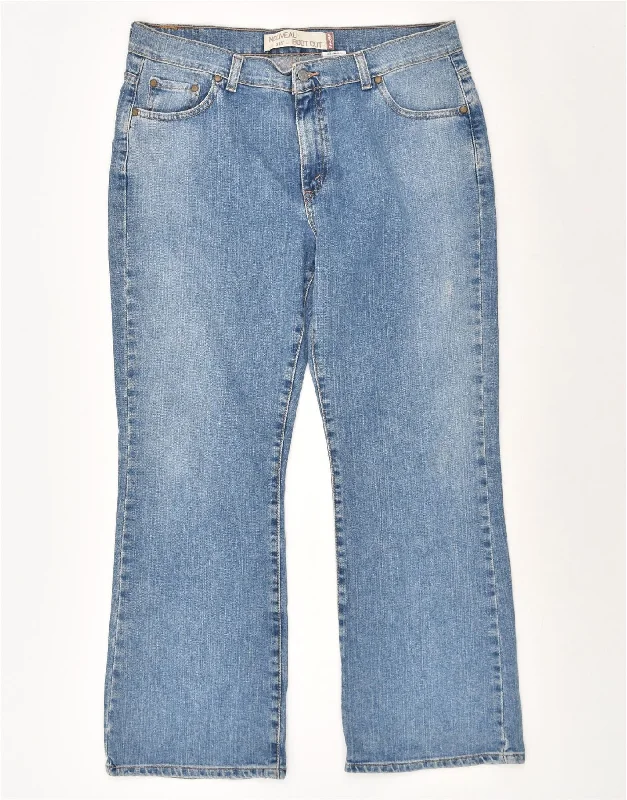 LEVI'S Womens 315 Bootcut Jeans US 16 2XL W36 L29 Blue Cotton Fashionable Raw Hem Bootcut Jeans LEVI'S Womens 315 Bootcut Jeans US 16 2XL W36 L29 Blue Cotton Fashionable Raw Hem Bootcut Jeans