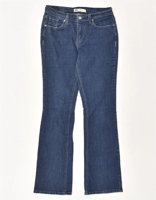 LEVI'S Womens Bootcut Jeans W30 L31 Blue Cotton Trendy Cut-Off Denim Shorts