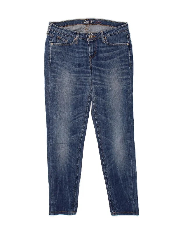LEVI'S Womens Tapered Jeans W26 L26 Blue Cotton Comfortable Straight-Legged Denim