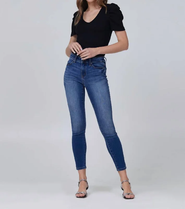 Louise Mid-Rise Skinny Ankle Jeans In Damen Trendy Colored Denim Jeans